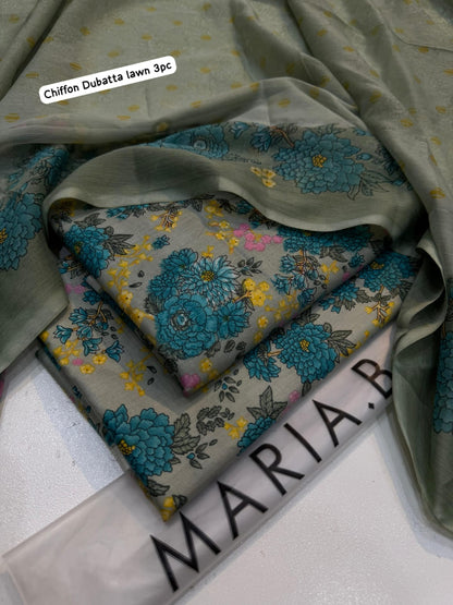 Folded fabric with floral pattern on a light background